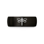 personalized presents for him – black tungsten dragonfly wedding band
