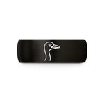 unique presents for him – black tungsten ostrich wedding band