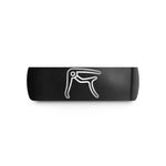 custom men’s tungsten rings – black tungsten capo wedding band
