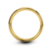 special presents for her – globe dove engraving on black & gold tungsten wedding band