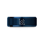 special presents for mothers – black & blue tungsten scatter plot wedding band