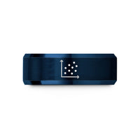 special presents for mothers – black & blue tungsten scatter plot wedding band
