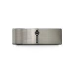 engraved bands for her – grey tungsten wizard staff crystal wedding band