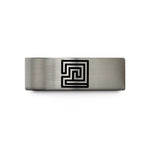birthday presents for her – blue & grey tungsten maze path wedding band