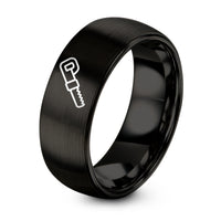 Personalized Gifts for Women Birthday – black tungsten reciprocating blade ring