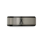 birthday presents for her – black & gray tungsten tin snips wedding band