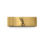 tungsten wedding rings men – gold tungsten quill ink wedding band