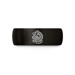 engraved presents for couples – black tungsten coiled dragon wedding band