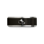black tungsten rings him – black & silver tungsten canada wedding band