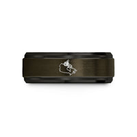 tungsten wedding bands him – gunmetal & black tungsten canada wedding band