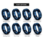 font options for inside engraving on blue phosphorus p rings