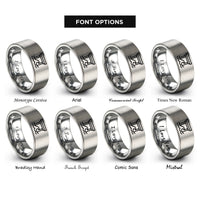 font options for inside engraving on gray pier silhouette rings