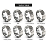 font options for inside engraving on grey pine tree rings
