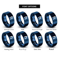 font options for inside engraving on blue plancks constant rings