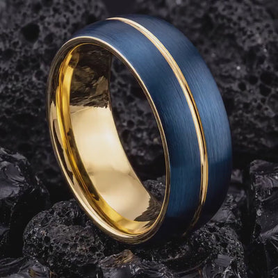 Mens Wedding Band,Mens Tungsten Wedding Band,Wedding Bands Women Unique,Nerdy Wedding Bands,Gold Ring,Silver Engagement Rings,Mens Blue Ring