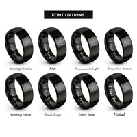 font options for inside engraving on black prims algorithm maze rings