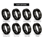 font options for inside engraving on black prims algorithm maze rings