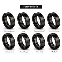 font options for inside engraving on black prims algorithm maze rings