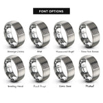 font options for inside engraving on grey prims algorithm maze rings