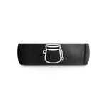 tungsten wedding band – black tungsten chalk bag wedding band
