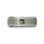 tungsten wedding band – grey tungsten chalk bag wedding band