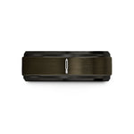 special rings for her – gunmetal & black tungsten eyebrow pencil wedding band