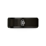 women’s promise ring present – black tungsten radio handset wedding band