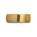 unisex tungsten wedding bands – gold & grey tungsten tower pisa wedding band