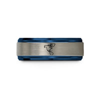 engraved tungsten rings him – blue & gray tungsten north america wedding band