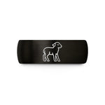 tungsten wedding bands her – black & rose gold tungsten lamb wedding band