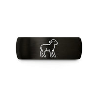 tungsten wedding bands her – black & rose gold tungsten lamb wedding band