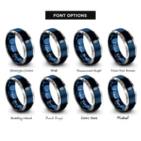 font options for inside engraving on blue & gray prosperity bindrune rings