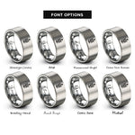 font options for inside engraving on grey prosperity bindrune rings