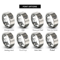 font options for inside engraving on grey prosperity bindrune rings