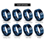 font options for inside engraving on blue qfp package rings