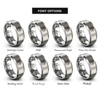 font options for inside engraving on gray rat circle rings