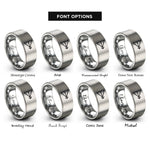 font options for inside engraving on grey reckoning bearing rings