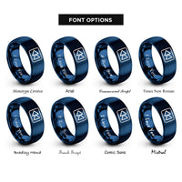 font options for inside engraving on blue rewind rings