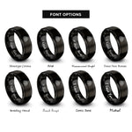 font options for inside engraving on black rhombille tiling rings
