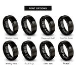 font options for inside engraving on black rhombille tiling rings