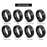 font options for inside engraving on black rice cooker rings