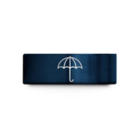 men’s tungsten band – gold & blue tungsten paper umbrella wedding band