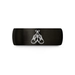 unisex tungsten ring band – black tungsten baby shoes wedding band