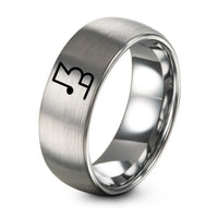 Ring Wedding for Men – grey tungsten measure rest ring