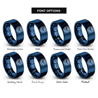 font options for inside engraving on blue rj45 jack rings