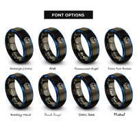 font options for inside engraving on gunmetal & blue robot vacuum rings