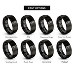font options for inside engraving on black roller derby rings