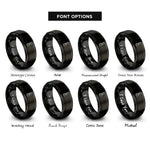 font options for inside engraving on black roller derby rings