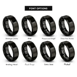 font options for inside engraving on black roller derby rings