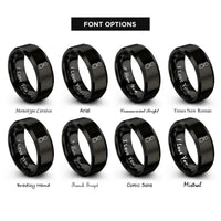 font options for inside engraving on black roller derby rings